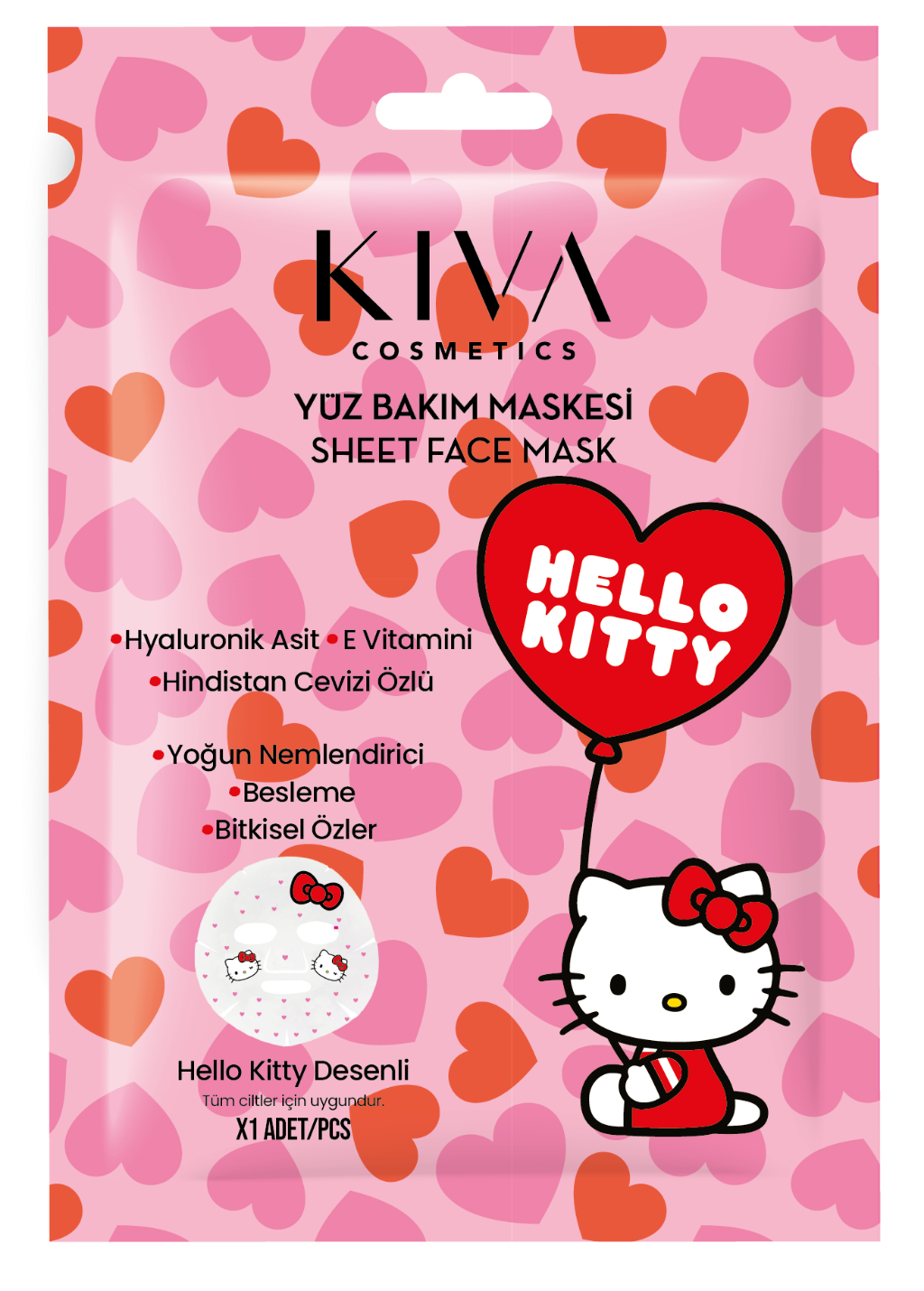 Hello Kitty Yüz Bakım Maskesi