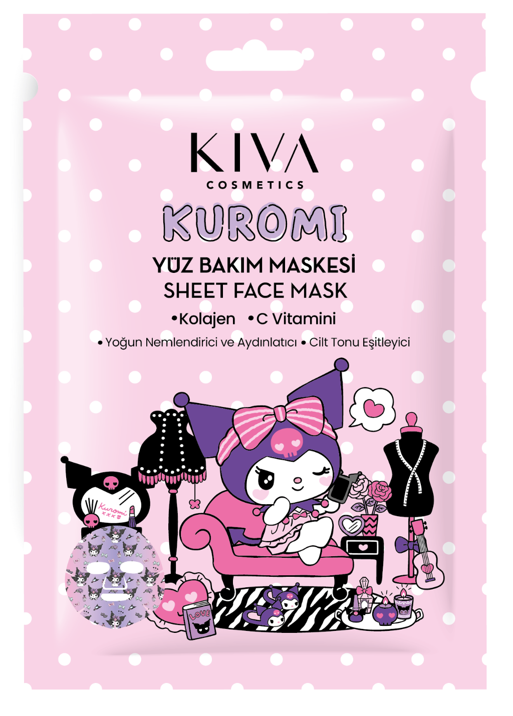 Kuromi Yüz Bakım Maskesi